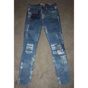 Hipster Patchwork Jeans